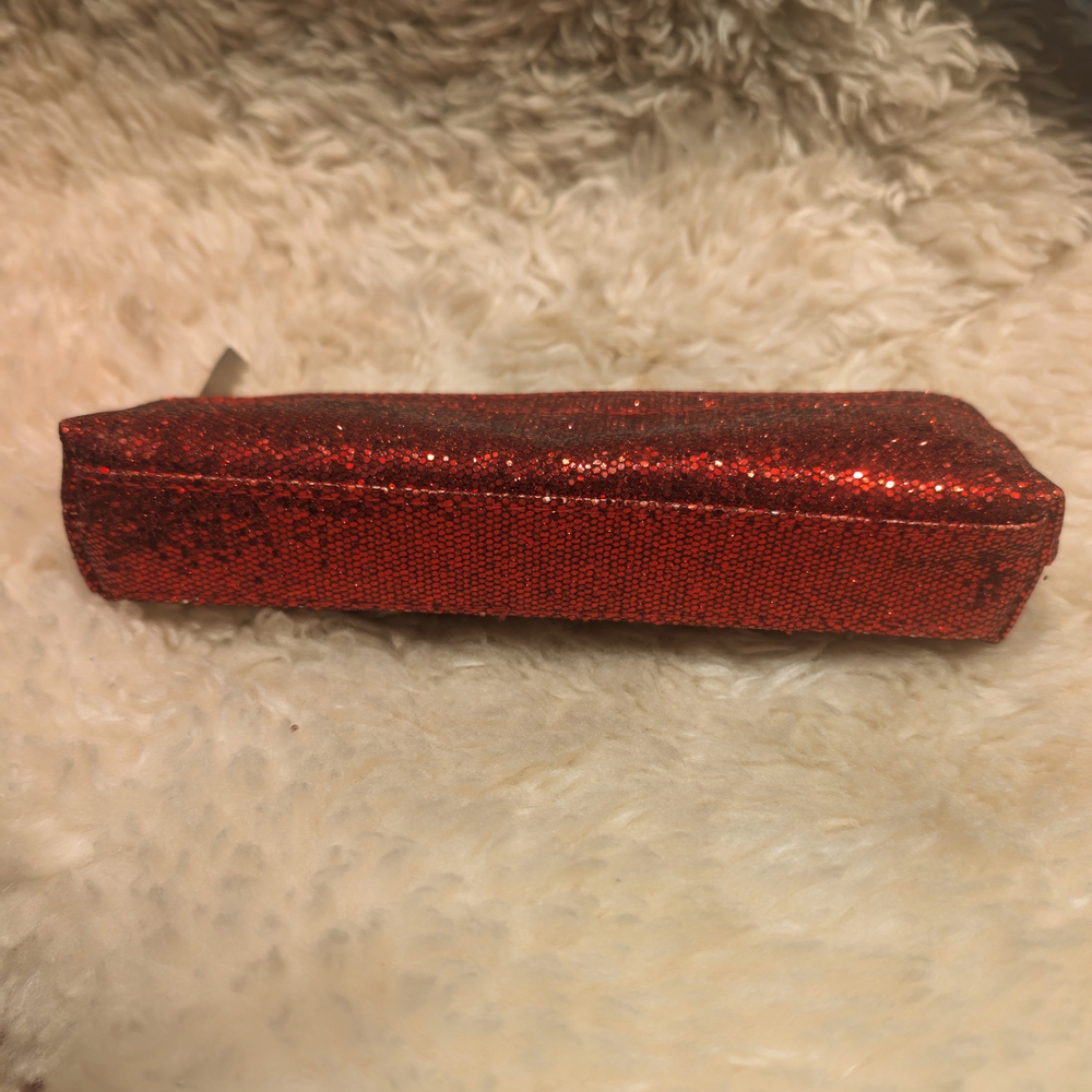 YBF Glittery Red Zip Pouch Art Pencils / MakeUp Bag / Stationery Supplies - NWOT - Picture 8 of 14